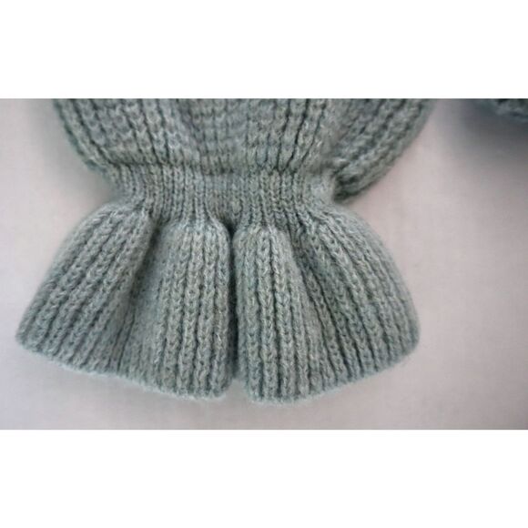 Topshop 23E41TBLE Women's Sz 8-10 Blue Frill Knitted Pullover Sweater - Picture 5 of 10